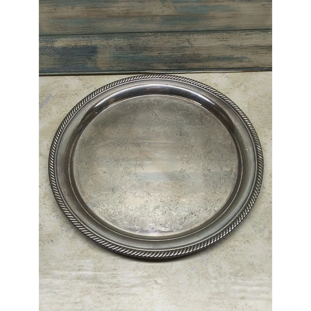 Castleton International Silver Company Round Platter‎ #670